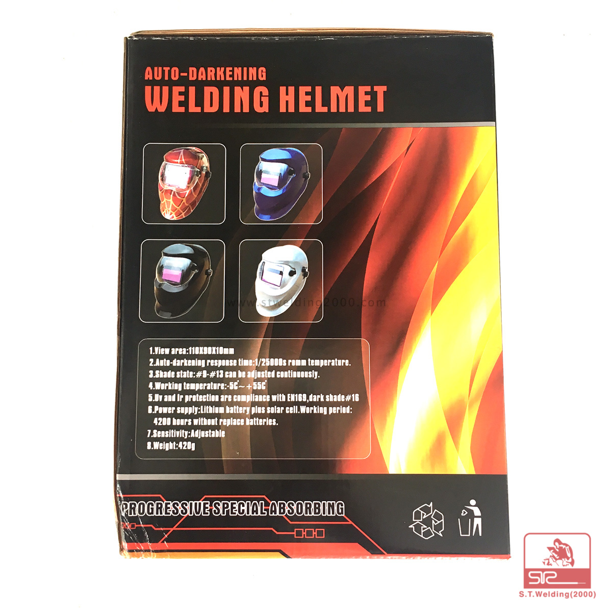 Tiger auto darkening welding helmet